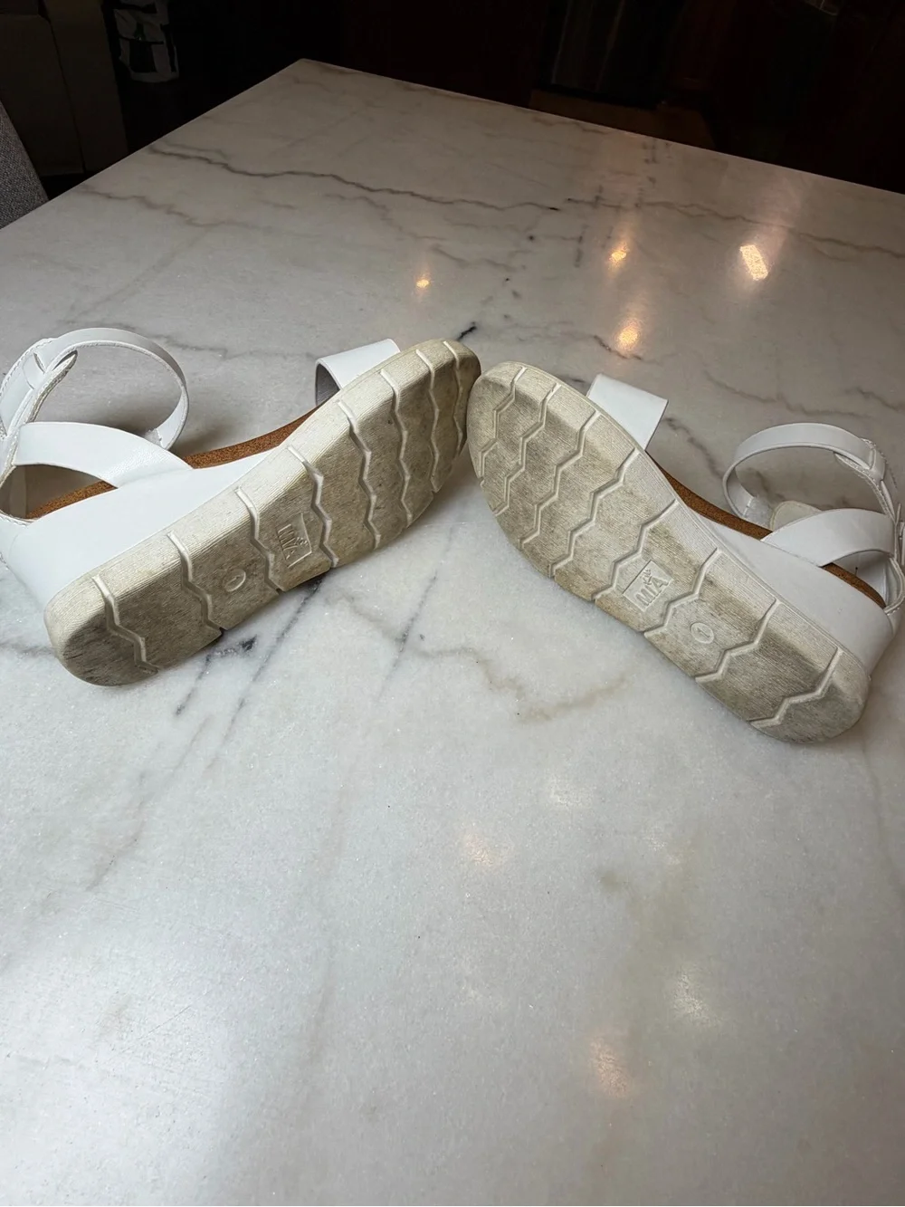 Mia Girls' White Ankle Strap Dress Sandals - Comfortable Everyday Style